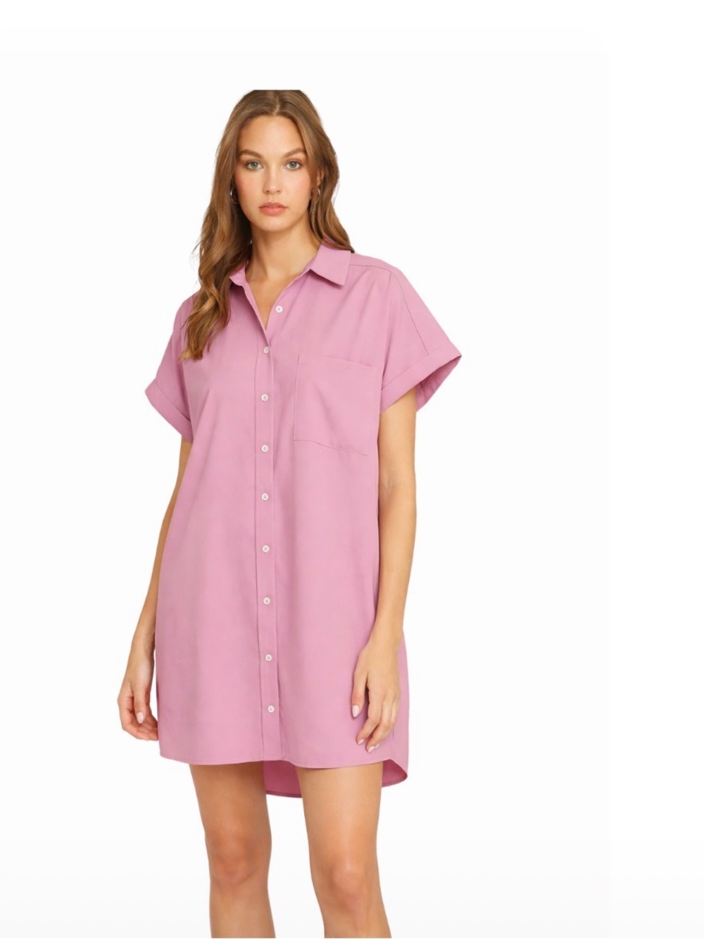 Entro lilac oversized tshirt dress